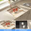 Évier de cuisine en quartz composite encastrable en quartz-106480110