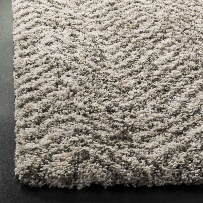 Adessa Shag Performance Chevron Rug, Rectangle 3' x 5'