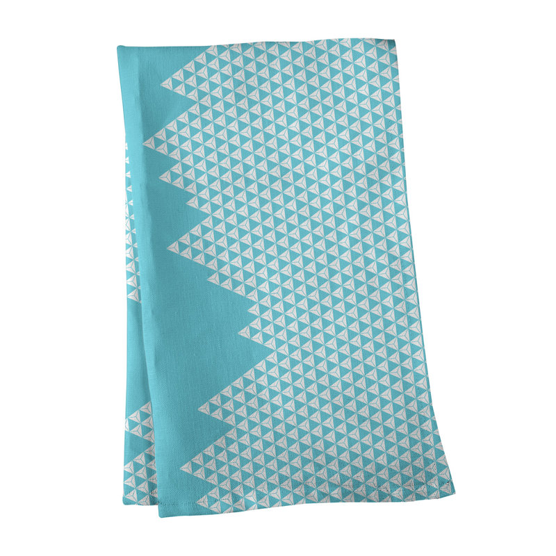 Tea Towel Kitchen Towel, Poly Twill, Light Blue