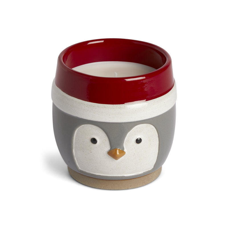 Small Ceramic Penguin Candle - 8Oz