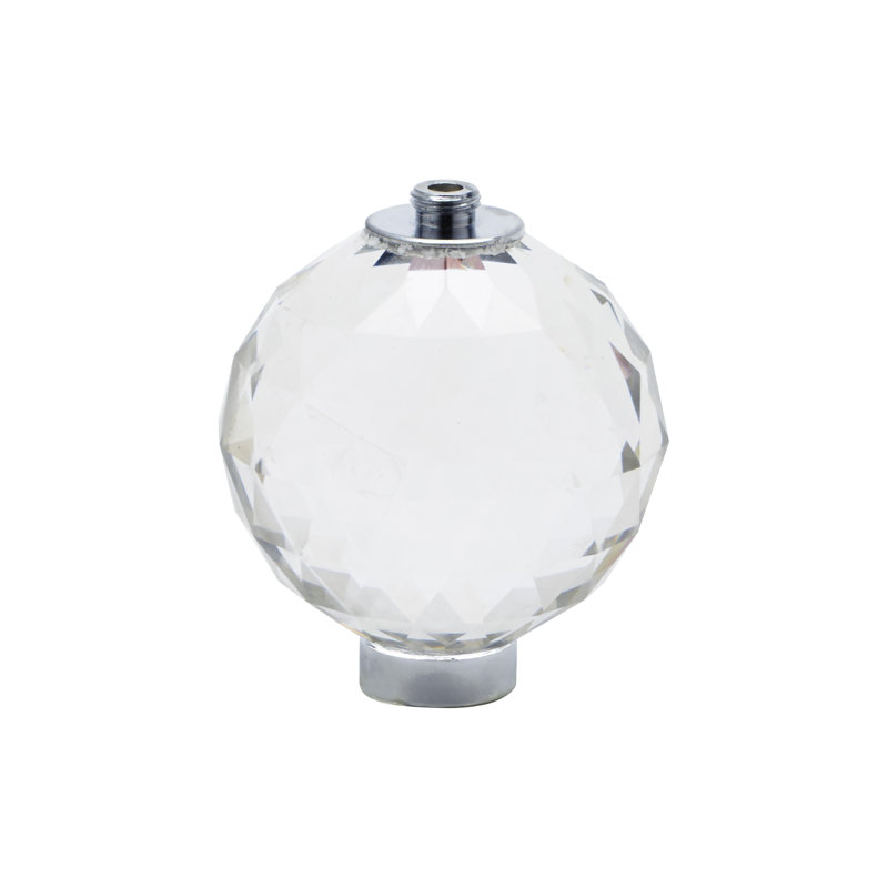 Candélabre en cristal boule