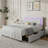 Alber Upholstered Platform Bed Frame with LED Lights & Storage Drawers - Diamond Tufted Headboard & Footboard, Modern Bedroom Furniture-1789157116-1789157107