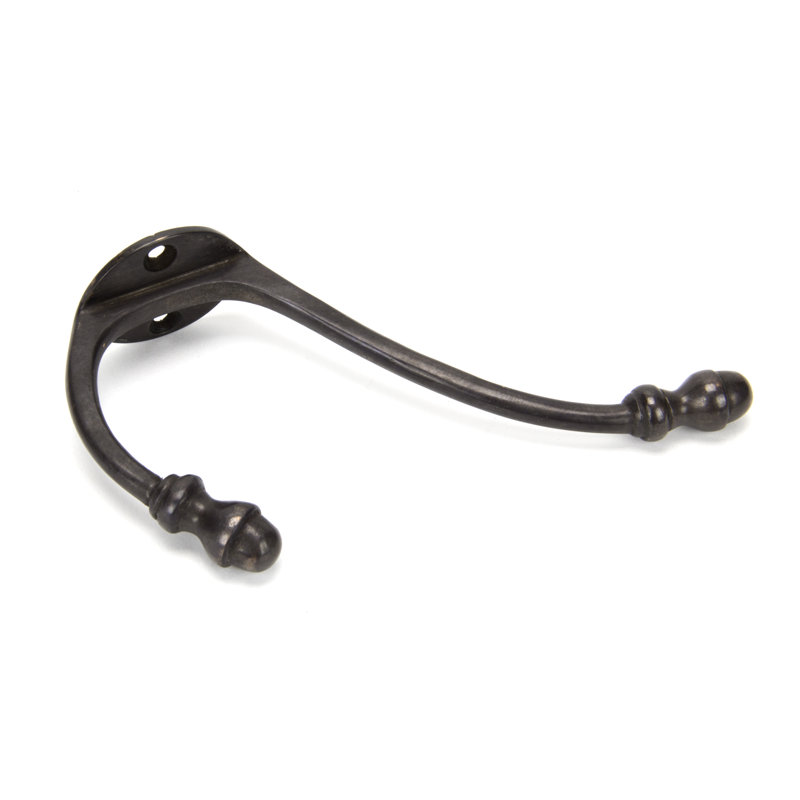 Hat Coat Hook Metal Wall Hook, Aged Bronze