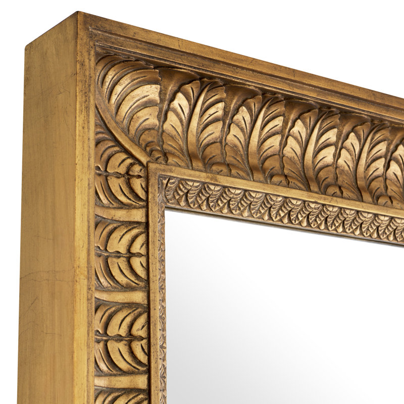 Sahure Rectangle Solid Wood Mirror