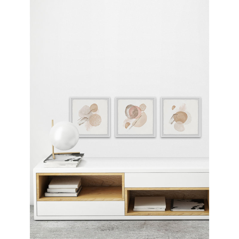 " Vanishing Sphere " by Marmont Hill 3 - Pieces, 24" H x 24" W