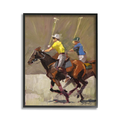 Bc-644_FG " Galloping Polo Players " by Jeri Ireland