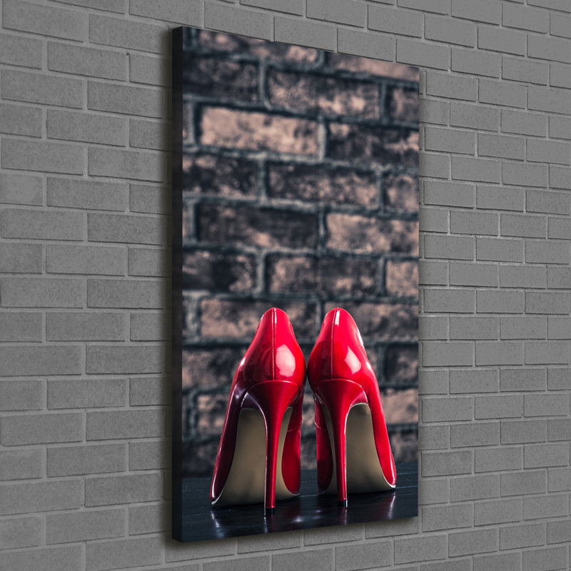 Red Heels - Wrapped Canvas Print