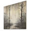 «Winter Forest Solitude - Art mural en bois sur bois de pin naturel-1144970885