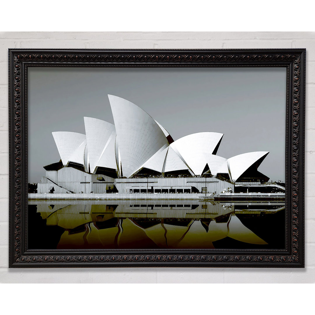 Gerahmtes Wandbild Sydney Opera House Green Harbour