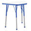 Table d'activité trapézoïdale effaçable à sec avec pieds réglables - blanc / noir-99093470-120151695-99093468