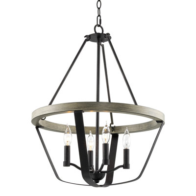 Luminaire suspendu lanterne à 4 lumières Scotlyn