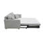 Canapé d'angle convertible avec rangement et 2 coussins décoratifs
