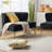 Euclid 47" Velvet 2-Seat Armless Loveseat-891959010