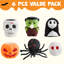 6 jouets spongieux d'Halloween 6 pièces