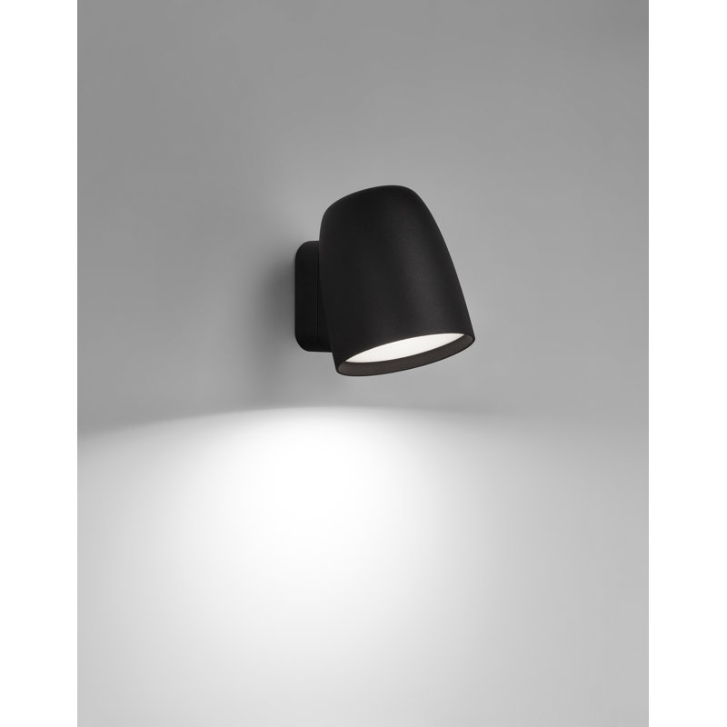 Nut Aluminium LED Wall Light, Textured Black, Textured Black