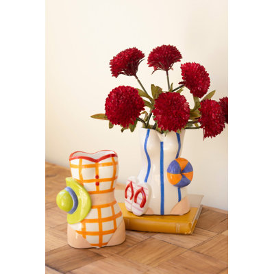 ENSEMBLE DE DEUX VASES DE MAILLOT DE BAIN EN CÉRAMIQUE