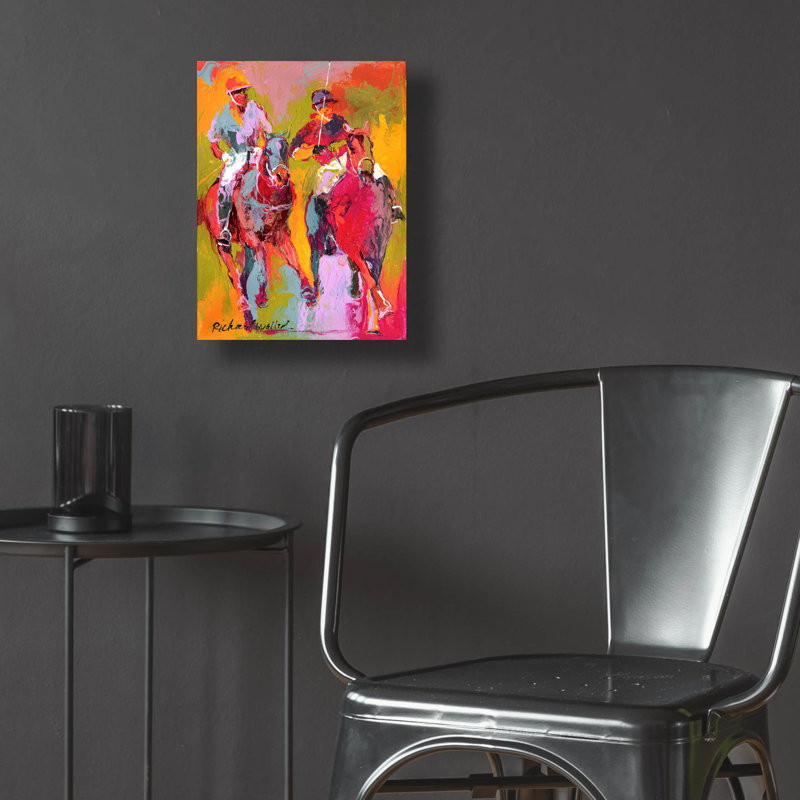 " Polo " by Richard Wallich, 16" H x 12" W x 0.13" D