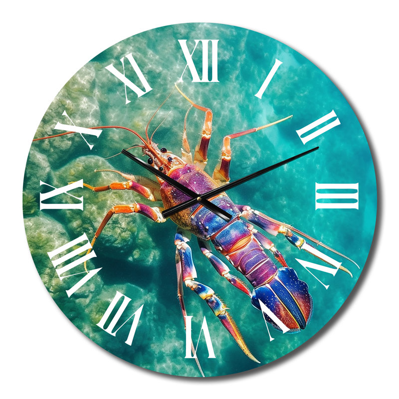 Horloge murale mauve majestueux, Petit