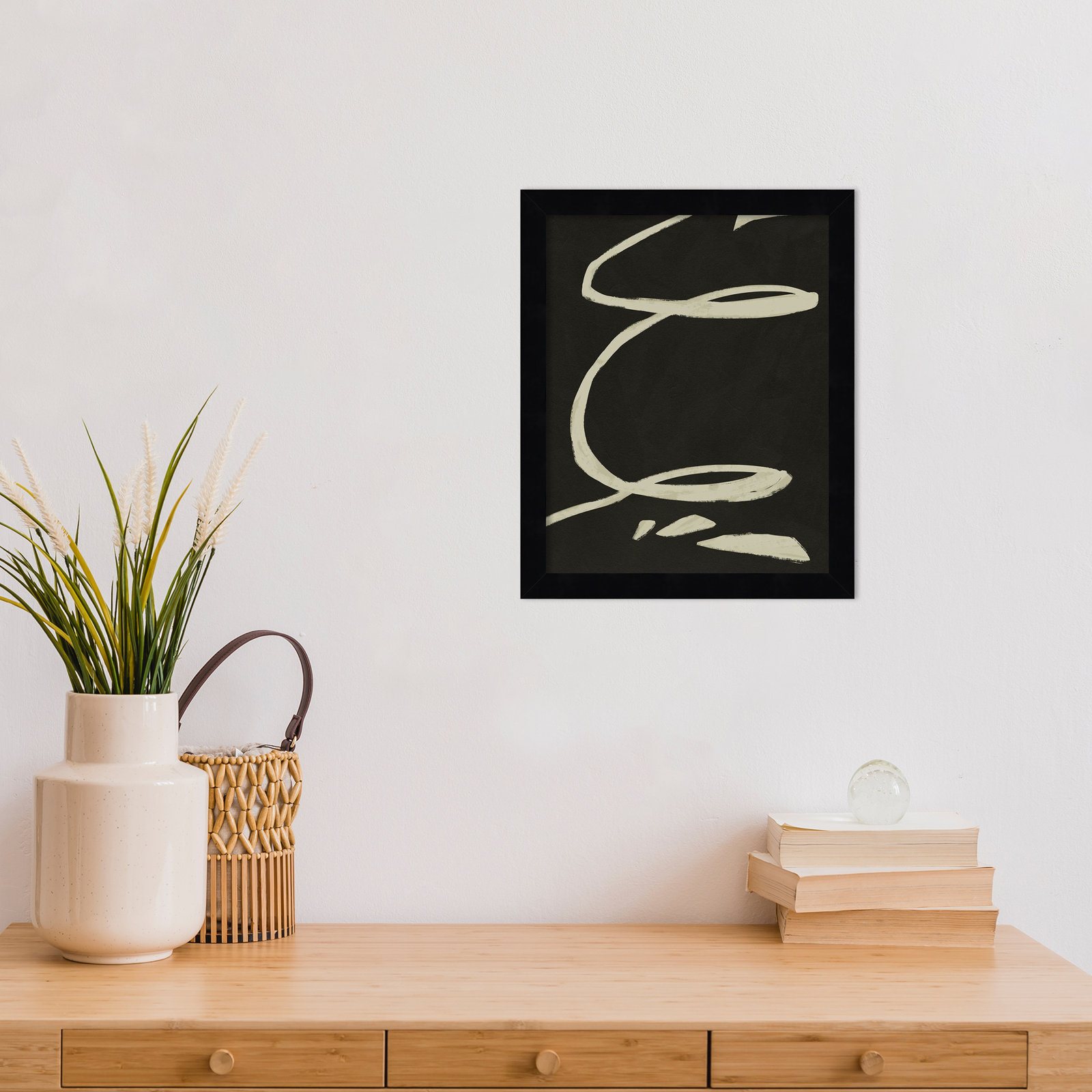 Neutral Spring III Print by Jacob Green, Black, 13" H x 11" W x 1" D
