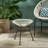 Modern and stylish side table with tempered glass top-1300078094