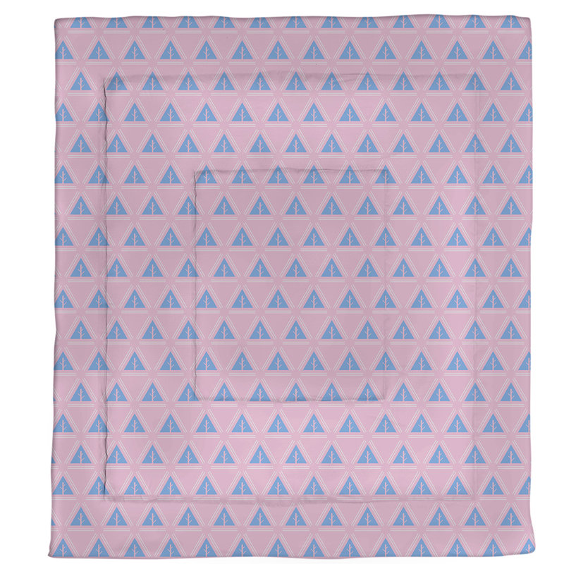 Édredon réversible en microfibre Theo Nath, Édredon grand, Rose / sarcelle