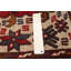 Tapis tadjik crème, rouge 4 pi 7 po x 5 pi 11 po