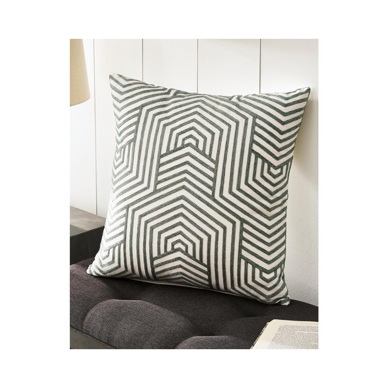 Adrik Square Pillow Cover and Insert, Green
