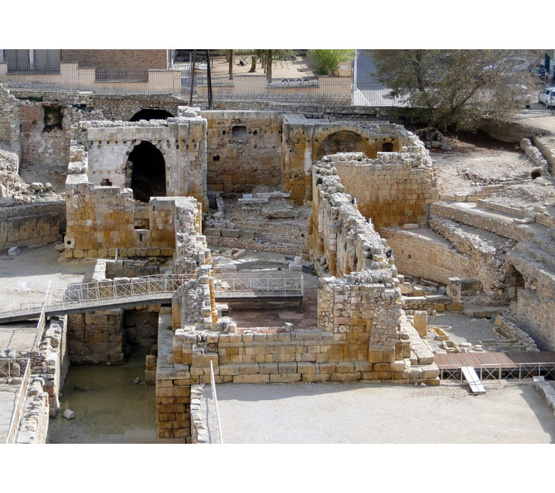 Amphithéâtre romain de Tarragone, Espagne, H 17 po x l 24 po