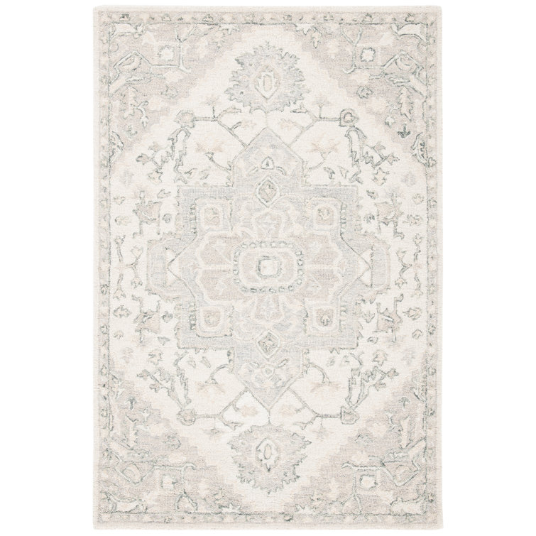Lauren Ralph Lauren Percy Hand Tufted Wool/Cotton Oriental Rug in Ivory/Beige