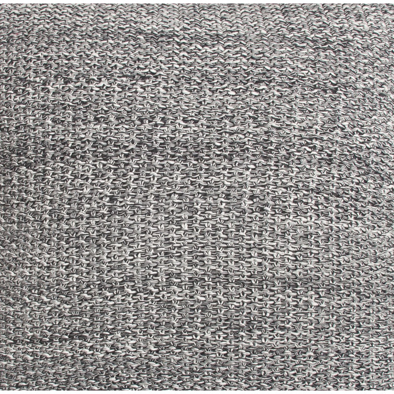 Charcoal Cotton Square Throw Pillow with Removable Insert