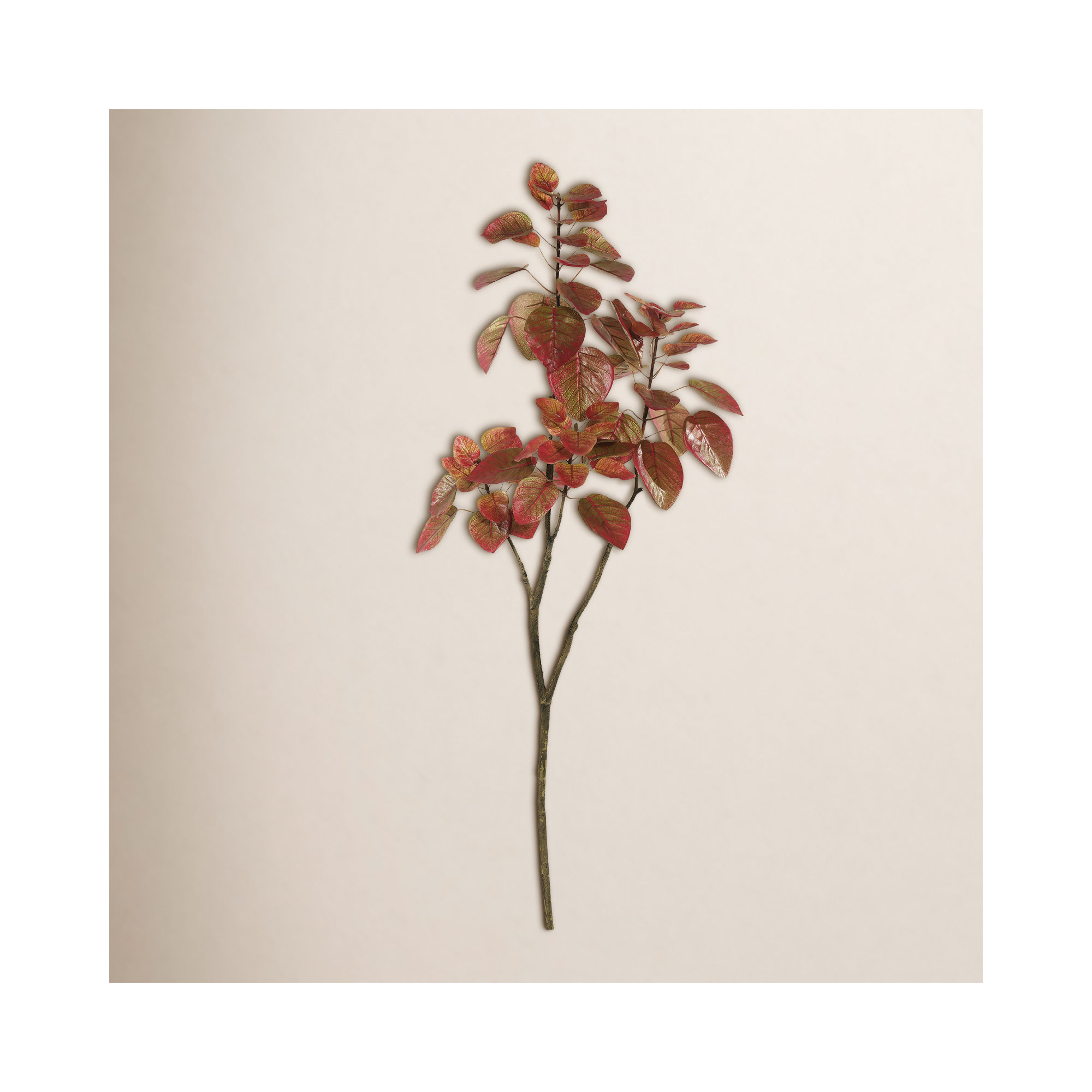 Artificial 4' Cotinus Coggygria Branch, Red