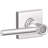 Door Lever with Square Rosette