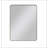 Wall Mounted Black Rectangular Mirror, Modern Design with Advanced Electroplating for Dustproof and Moisture-Resistant Use