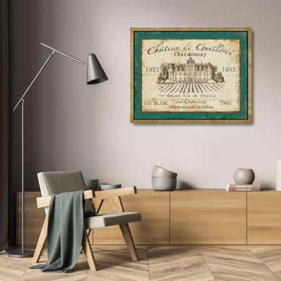 «Lark Manor ™ Brissonnet», art sur toile tendue par Daphne Gallery: étiquette de vin français IV