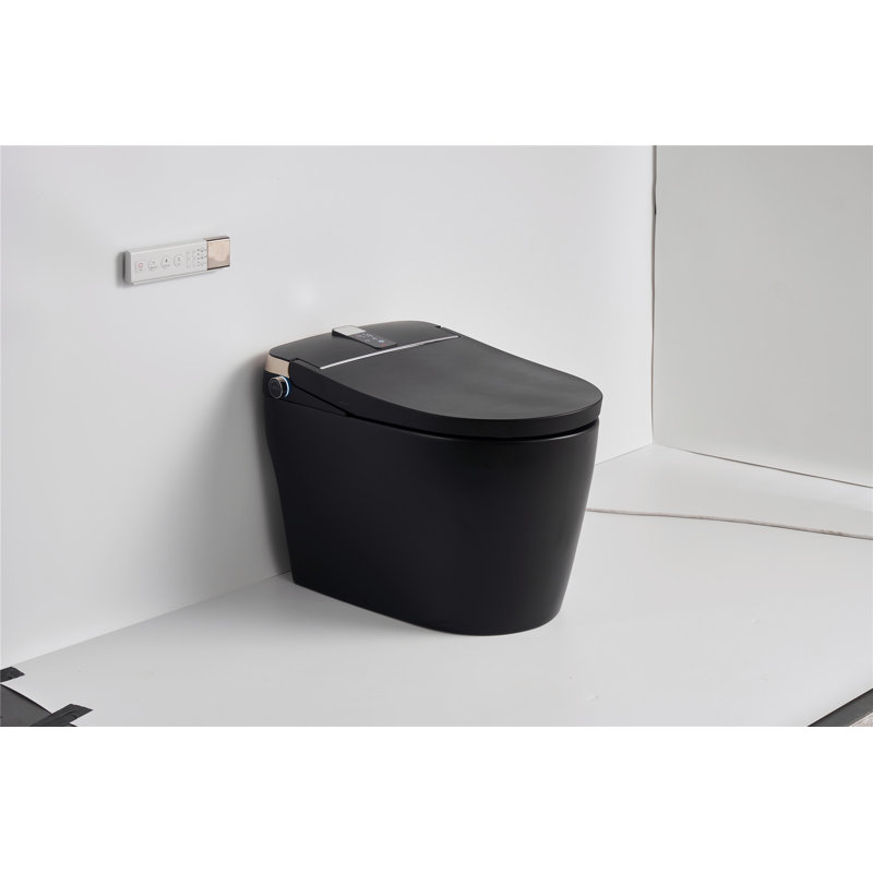 Toilette à bidet ronde création GPF (siège inclus)