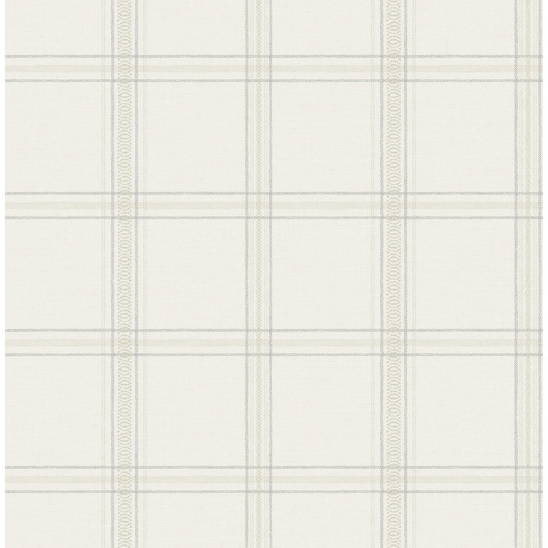 Papier peint à carreaux auberge blanche, Blanc