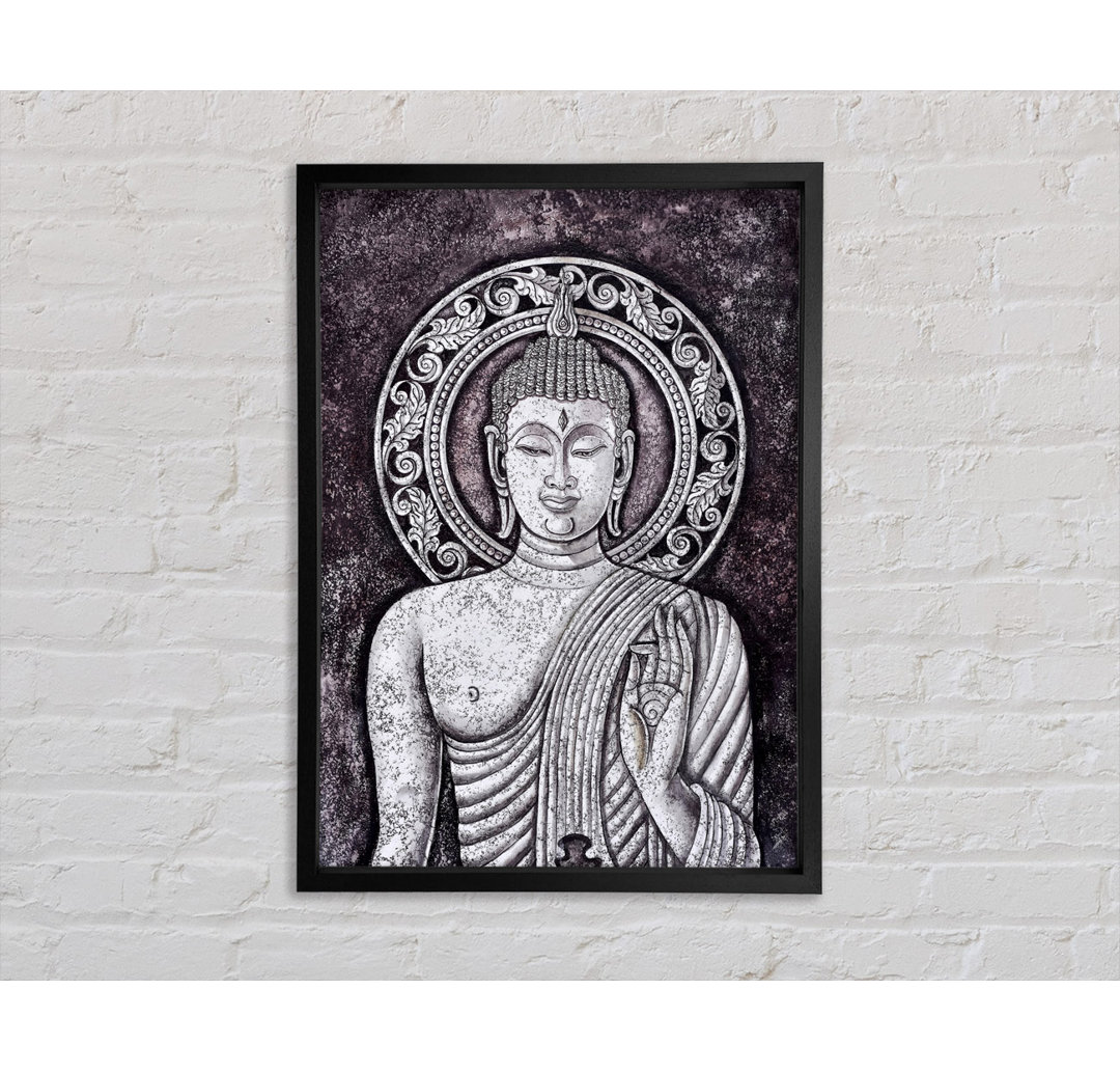 Buddha 8 - Einzelner Bilderrahmen Kunstdrucke auf Leinwand