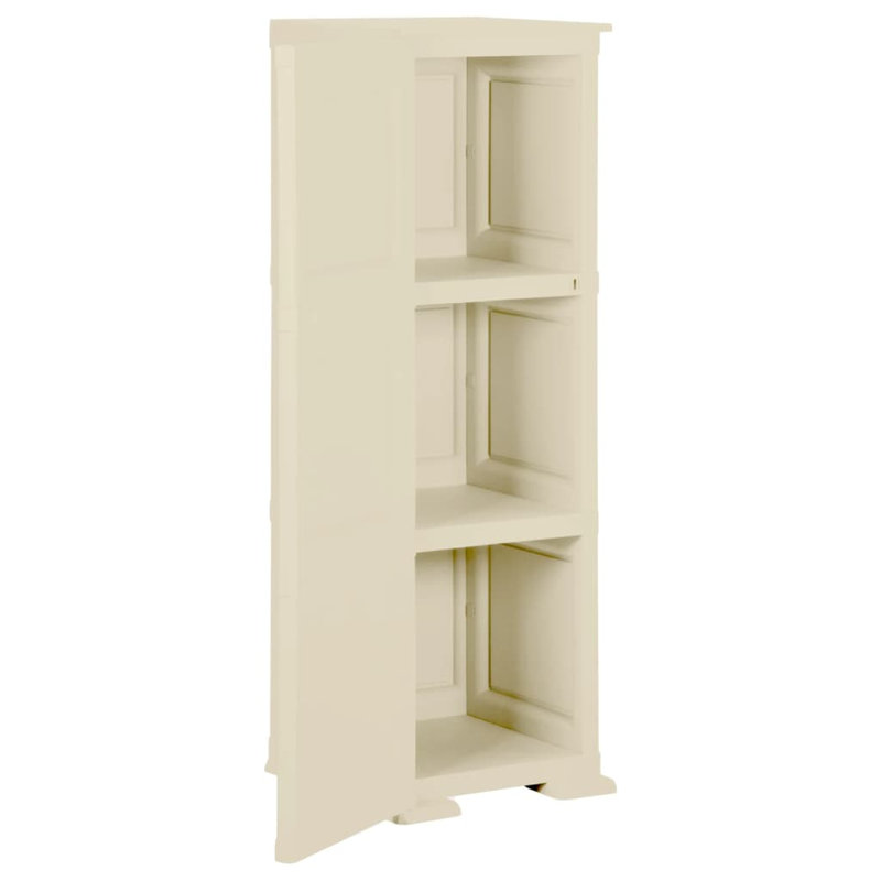 Cedarcliffe Plastic 1 - Door Rectangle Accent Cabinet, White