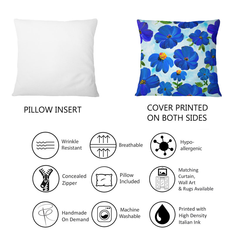 Floral Throw Pillow