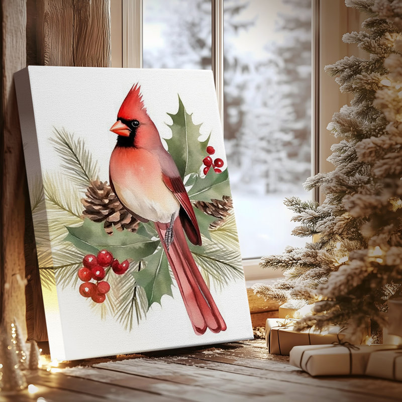 Tinsel-doré Carol-toile tendue avec châssis de qualité supérieure, H 18 po x l 12 po