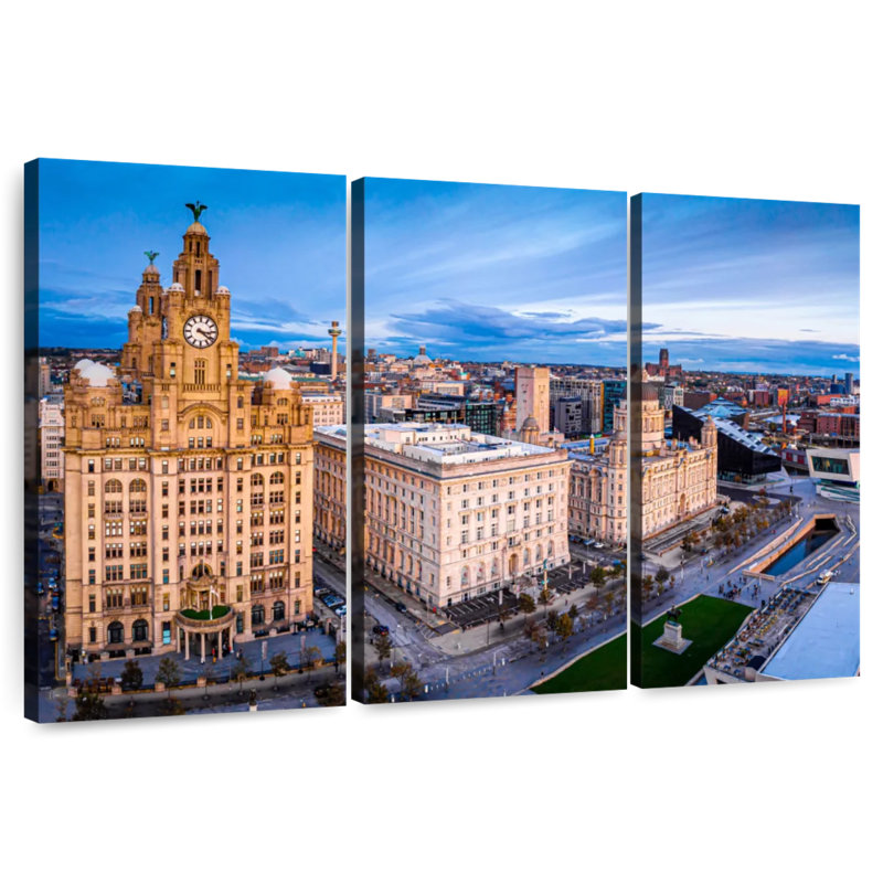 Paysage urbain de Manchester, H 36 po x l 57 po