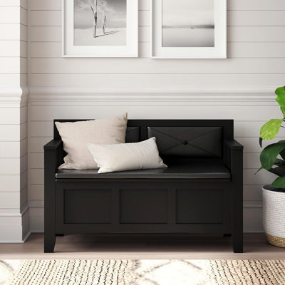 Banc de rangement rabattable