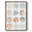 Reproduction encadrée de motifs océaniques II - bois massif-1218658995