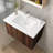 30'' Single Bathroom Vanity with Poly Marble Top