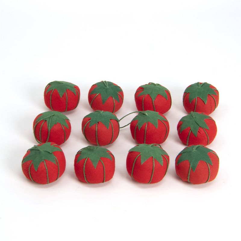 Dritz Tomato Pin Cushions, 1", Red, 12 pc