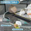 Ensemble de conversation courbé demi-lune pour 4 personnes avec table basse et table d'appoint Meredithe-808111462