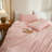 LIFETOWN Striped Duvet Cover Set,3 Pcs Breathable Durable 100% Washed Cotton Comforter Cover for All Seasons, Chic Linen Like Textured Bedding Set.-121605912-114652715