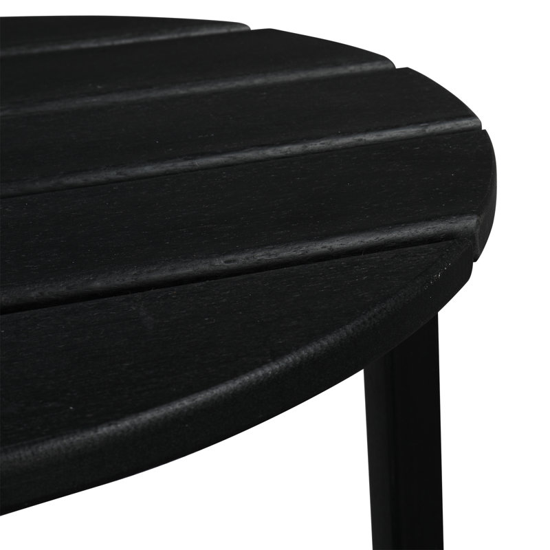 Table d'appoint en plastique Jeyren, Noir