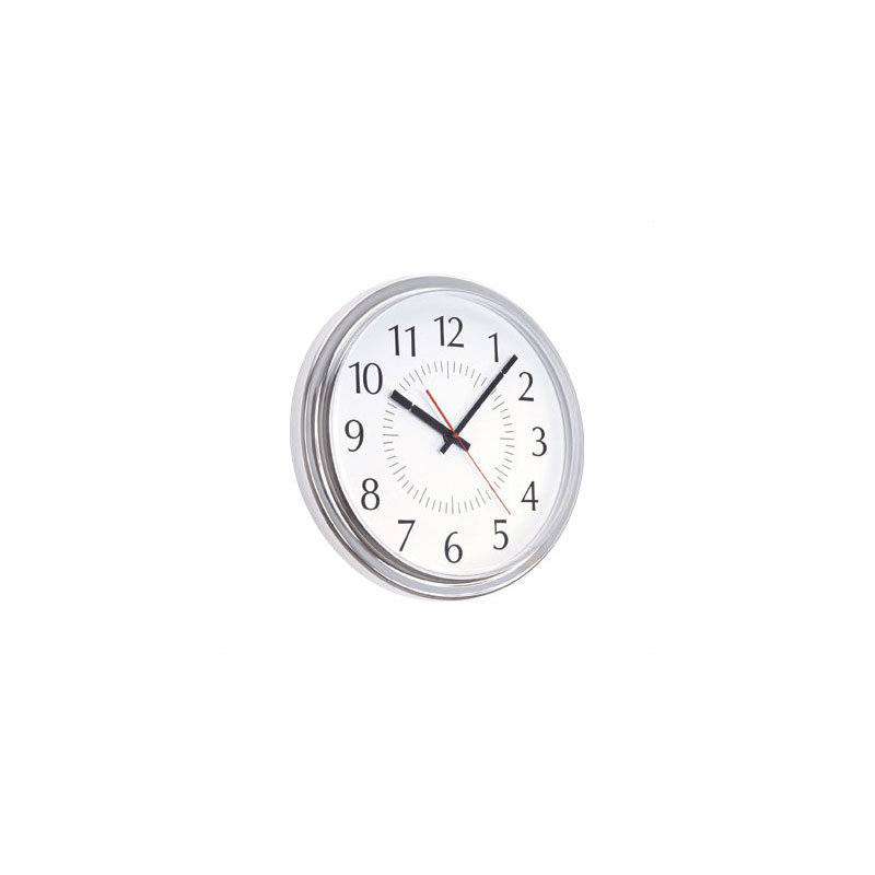 Metal Wall Clock, Aluminum Metallic