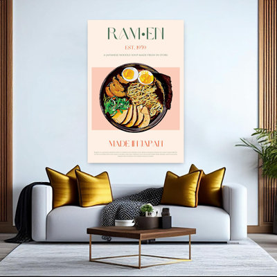 Japanese Ramen Bowl Contemporary Wall Art